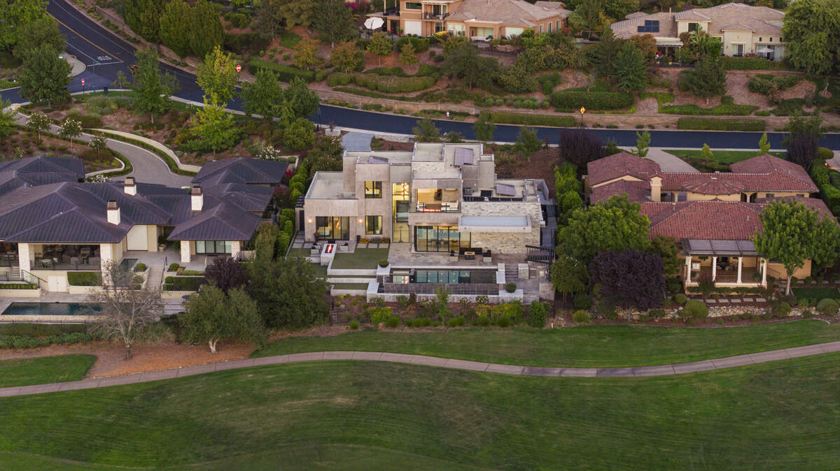 Striking modern El Dorado Hills home with golf views and pool